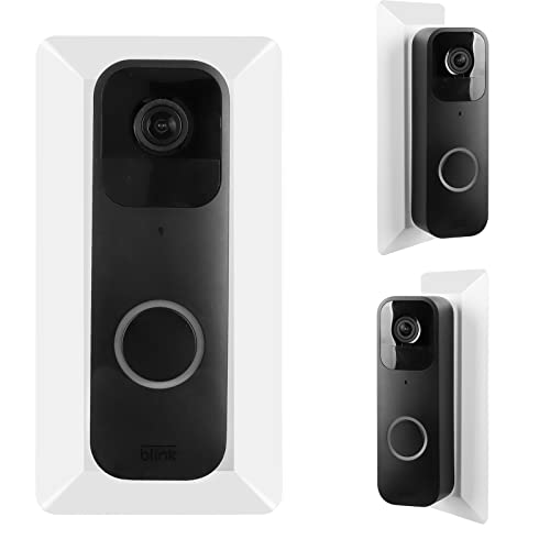 HOLACA Türklingel Halterung, Keilhalterung für Blink Doorbell, Eckhalterung Zubehör, Wandhalterung Kompatibel mit Blink Video Doorbell (35 Grad einstellbar weiß) von HOLACA