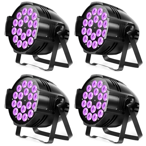 HOLDLAMP 4PCS 18 LED Par Scheinwerfer, 200W LED bühnenlicht 4 in 1 RGBW Bühnenbeleuchtung Scheinwerfer Par Strahler mit DMX 4/8CH für Party Disco Bar Familienfeiern Kirchen HOLDLAMP 4PCS 18 LED Par Scheinwerfer, 200W LED bühnenlicht 4 in 1 RGBW Bühnenbeleuchtung Scheinwerfer Par Strahler mit DMX 4/8CH für Party Disco Bar Familienfeiern Kirchen von HOLDLAMP