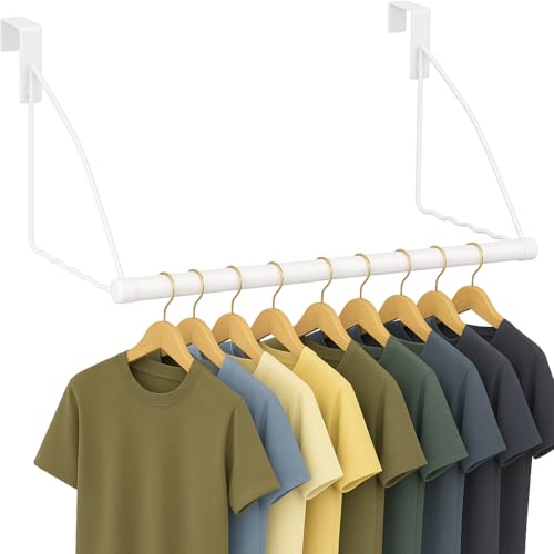 HOLDN’ STORAGE Türhaken Türgarderobe Kleiderbügel für Kleidung Badezimmer Türhaken zum Aufhängen von Kleidung & Handtüchern über der Tür Wäscheständer Weiß von HOLDN’ STORAGE