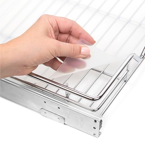 Hold N' Storage Hartplastikeinlage für ausziehbares Regal, passend für ausziehbare Schrank-Organizer, 43,2 x 53,3 cm, Regalschutzfolie, transparent, mattiert von HOLDN’ STORAGE