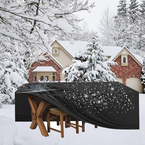 Abdeckplane Gartenmöbel 280x240cm Outdoor Furniture Cover Waterproof,Gartenmöbel-Abdeckungen 280x240x20cm/LxWxH420D Oxford Gewebe Winddicht Anti-UV Abdeckplane für Loungemöbel Möbelsets Sitzgruppe von HOLEILUCK