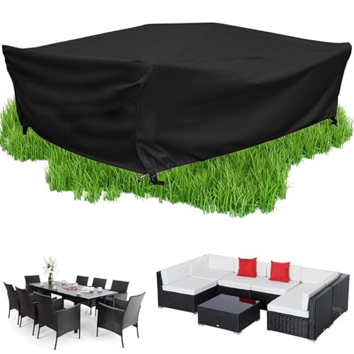 Abdeckung Balkonmöbel Winterfest 80x70 Gartenmöbel-Abdeckung Oxford Anti-UV Reißfest Rechteckige Paletten Möbel Abdeckung Plane Für Gartenmöbel,Tischabdeckung Outdoor Wetterfest 80x70x24cm/LxWxH von HOLEILUCK
