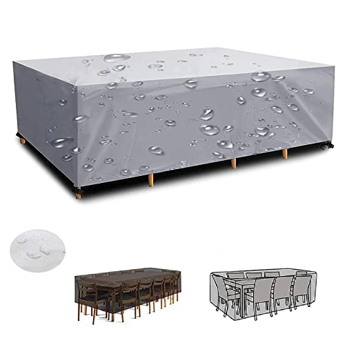 HOLEILUCK Abdeckung Gartenmöbel 165x165x90cm Silber Gartentisch Abdeckung Wasserdicht Abdeckhaube Schutzhülle Abdeckplane für Gartenmöbel 420D Oxford für Sitzgarnituren Gartentische und Möbelsets HOLEILUCK Abdeckung Gartenmöbel 165x165x90cm Silber Gartentisch Abdeckung Wasserdicht Abdeckhaube Schutzhülle Abdeckplane für Gartenmöbel 420D Oxford für Sitzgarnituren Gartentische und Möbelsets von HOLEILUCK