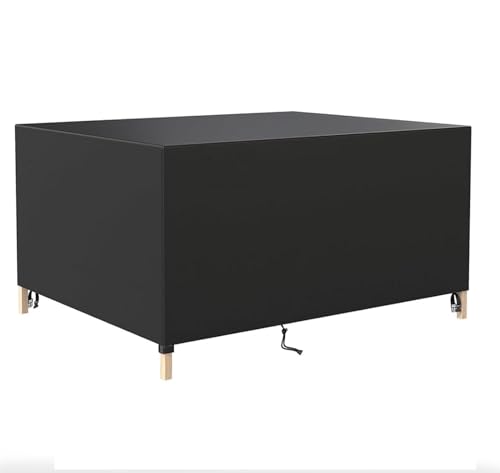 Abdeckung Gartenmöbel Wasserdicht 300Lx270Wx95Hcm Abdeckplane Für Gartenmöbel Lounge,Gartentisch Abdeckung,Outdoor Tischabdeckung Winterfest 420D Oxford Gewebe Gartenstühle Abdeckung Schwarz von HOLEILUCK