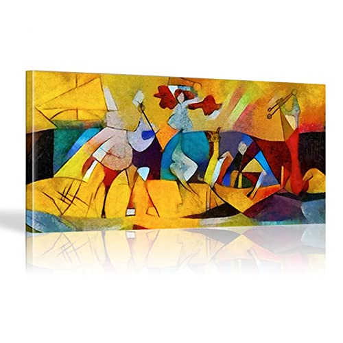 Berühmte Kunstwerke von Picasso HD-Druck Abstrakte gerahmte Wandkunst Leinwand Ölgemälde Bilder Pablo Picasso Wandkunst 24x50in/60x126cm von HOLEILUCK