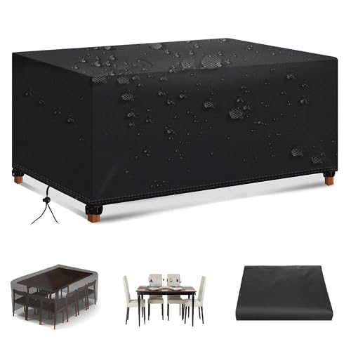 HOLEILUCK Abdeckhaube Gartenmöbel Rechteckig 75x65x70cm Abdeckungen Für Gartenmöbel - Tisch Abdeckung Outdoor Gartenmöbel Abdeckung Wasserdicht Polyethylen Für Gartentische Terrassenmöbel Quadratisch von HOLEILUCK