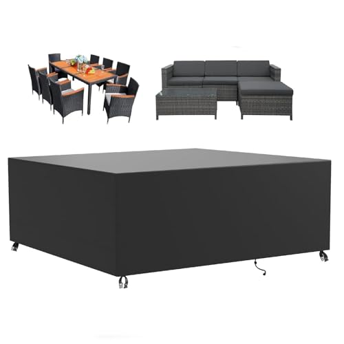 Tischabdeckung Outdoor Wetterfest 175x65x95cm/LxWxH Abdeckung Gartenmöbel Winterfest Gross Wasserdicht Oxford 600d Multi Größe Palettenmöbel Abdeckung Schutzhülle Gartenmöbel-Gartentisch-Abdeckung Tischabdeckung Outdoor Wetterfest 175x65x95cm/LxWxH Abdeckung Gartenmöbel Winterfest Gross Wasserdicht Oxford 600d Multi Größe Palettenmöbel Abdeckung Schutzhülle Gartenmöbel-Gartentisch-Abdeckung von HOLEILUCK