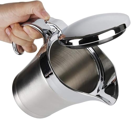 Sauciere aus Edelstahl, doppelwandig, isoliert, 473 ml von HOLIBAN