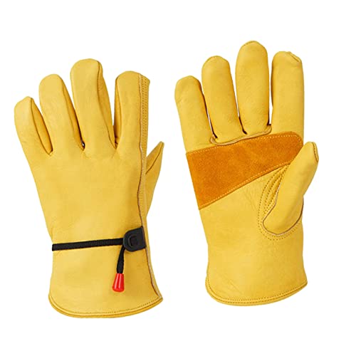 HOLIDYOYO 1 Paar Hitzebeständige Grillhandschuhe für Bbq Ofen und Kochen Robuste und Rutschfeste Kochhandschuhe mit Verstellbarem Band für Outdoor und Camping von HOLIDYOYO