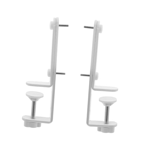 HOLIDYOYO 1 Paar Perfboard-Halterungen Tischhalterung für Stecktafeln Tisch-Stecktafelständer Schreibtischhalterung für Stecktafelplatten Schreibtischzubehör für Stecktafeln Eisen Weiß von HOLIDYOYO