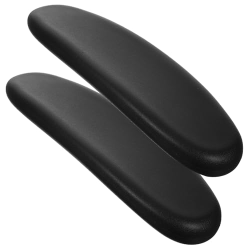 HOLIDYOYO 1 Paar Pu Handlauf Oberfläche Ellenbogenstütze Für Computerstühle Ergonomische Armlehnenpolster Armlehne Bürostuhl Kissenbezug Ellenbogenkissen Für Unterarme von HOLIDYOYO