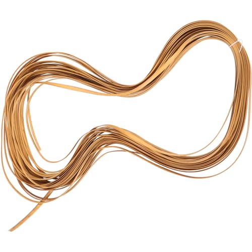 HOLIDYOYO 1 Rolle Rattan Möbel Reparaturset aus Kunststoff DIY Weidenmöbel Reparaturmaterial für Stühle Tische und Kreative Bastelprojekte Holzmaserung Flexibel und Einfach zu Handhaben von HOLIDYOYO