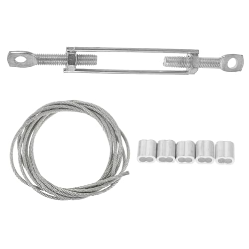 HOLIDYOYO 1 Satz Aluminium Feststeller Set für Gerüste mit Seil Fastener Aluminiumclips Universelles Befestigungszubehör für Stabile Gerüstrahmen und Einfache Montage von HOLIDYOYO