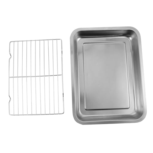 HOLIDYOYO Edelstahl Backblech Rack 1 Set Drain Rack für Cookies Backen Blatt Pan von HOLIDYOYO