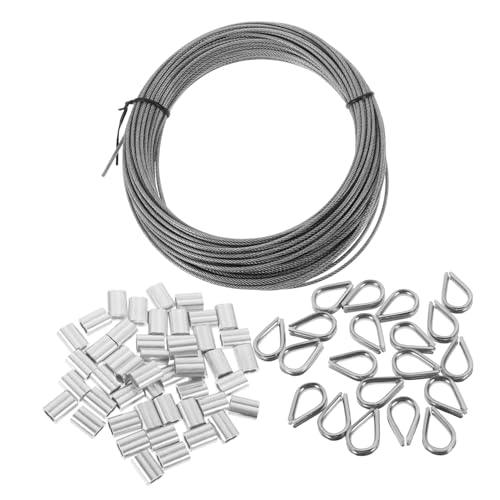 HOLIDYOYO 1 Satz Kabelseil Set mit Thimble und für Kabelgeländer für DIY Geländer Gardinen und Outdoor Anwendungen HOLIDYOYO 1 Satz Kabelseil Set mit Thimble und für Kabelgeländer für DIY Geländer Gardinen und Outdoor Anwendungen von HOLIDYOYO