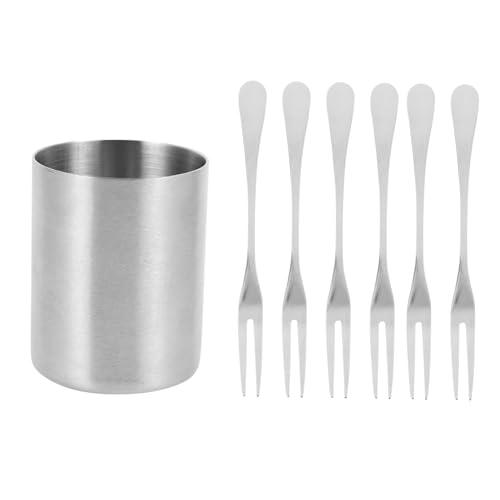 HOLIDYOYO 1 Satz Obstgabeln mit Aufbewahrungshalter Teiliges Set für Snacks Desserts und Fingerfood Leicht und Tragbar für Picknick und Reisen HOLIDYOYO 1 Satz Obstgabeln mit Aufbewahrungshalter Teiliges Set für Snacks Desserts und Fingerfood Leicht und Tragbar für Picknick und Reisen von HOLIDYOYO