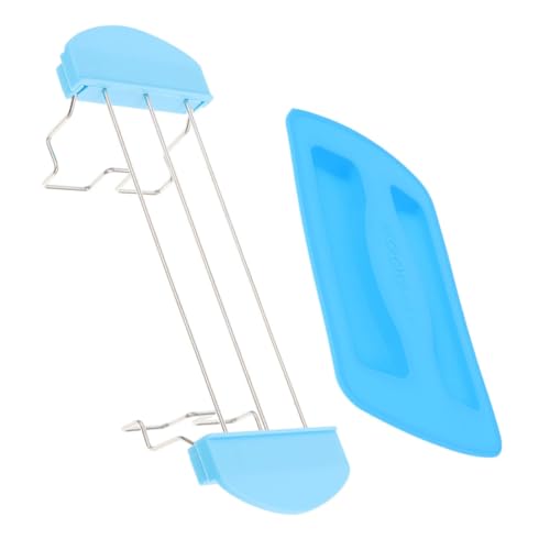 HOLIDYOYO 1 Satz Toaster Grill küchenzubehör Toastständer Toastgitter Toastrost-Set toaster zubehör Abdeckung für Sandwich Bindestrich Gestell Toast-Warmhalter Toaststand Kieselgel Sky-blue von HOLIDYOYO