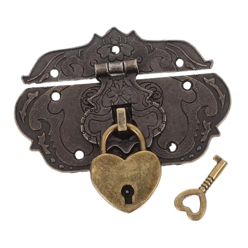 HOLIDYOYO 1 Satz Vintage Herz Schloss Hasp Dekorativer Locking Hasp für Schmuckkästchen und Holzkisten Robustem Design für DIY Projekte HOLIDYOYO 1 Satz Vintage Herz Schloss Hasp Dekorativer Locking Hasp für Schmuckkästchen und Holzkisten Robustem Design für DIY Projekte von HOLIDYOYO
