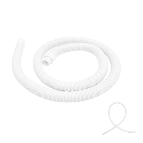 HOLIDYOYO 1 Satz Waschmaschine Abfluss und Zulaufschlauch mit Befestigungsclips Flexibler PVC Schlauch für Automatische Waschmaschinen und Einfache Installation von HOLIDYOYO