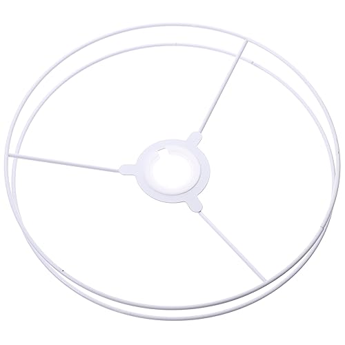HOLIDYOYO 1 Set Lampenschirmring Glühbirnen-Lampenschirm Eisendraht-Lampenschirmring Trommelring-Lichtkäfig Runder Kronleuchter Für Heimbüro-Dekoration 30 Cm von HOLIDYOYO