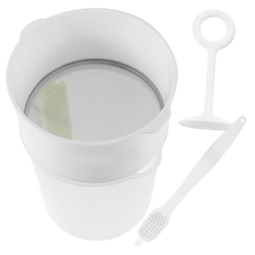 HOLIDYOYO 1 Set Trichter Mit Filter Bohnen Nuss Sieb Teesieb Glas Starter Joghurtfilter Mehrere Lebensmittelsieb Maschine Soja Joghurt Sieb Joghurtsieb Wiederverwendbarer Saftfilter von HOLIDYOYO