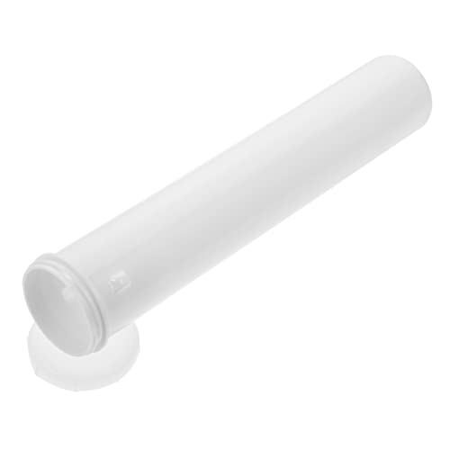 HOLIDYOYO 1 Stück Boxen Blockwürfel Eisstangen Kaltgefrieren Isolierte Eiswasserröhre Säulenröhren Eisform Eisziegel Eiskübel Kleine Säule Aufbewahrungseimer Weißer Kunststoff von HOLIDYOYO