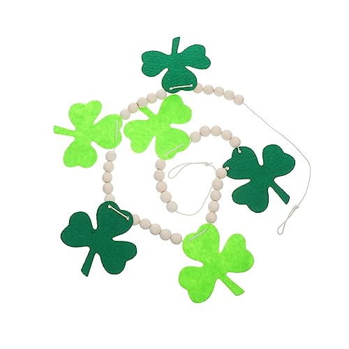 HOLIDYOYO 1stück Patrick's Day Bunting Banner Aus Filz Mit Kleeblättern Dekoration Für Irische Feierlichkeiten Und Partys von HOLIDYOYO