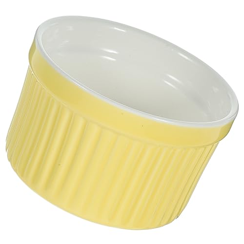 HOLIDYOYO 1 Stück Würfelform Backschüssel Schalen Klassisch Rund Auflaufform Backen Servieren Servieren Snack Pudding Haushaltsnahrungsmittel Soßenschale Kochen Backform Dip Soßenschale von HOLIDYOYO