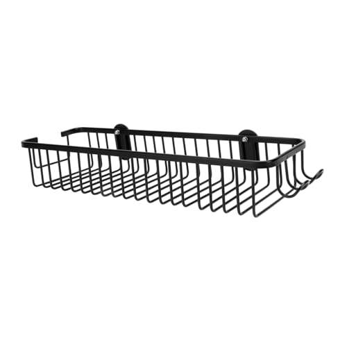 HOLIDYOYO 1stück Wandmontierter Badezimmerregal Aluminium Und Rostfrei Kreative Aufbewahrungslösung Für Duschgel Zahnbürste Und Handtuch Schwarz HOLIDYOYO 1stück Wandmontierter Badezimmerregal Aluminium Und Rostfrei Kreative Aufbewahrungslösung Für Duschgel Zahnbürste Und Handtuch Schwarz von HOLIDYOYO