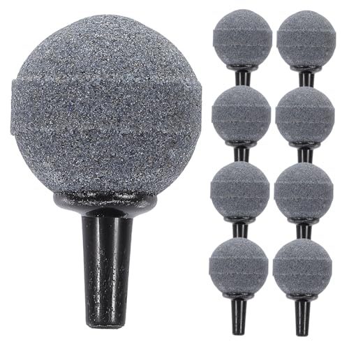 HOLIDYOYO 10 Packungen Kugelförmige Mineral Luftsteine Luftstein Bubble Diffuser für Aquarium Teich und Hydroponik Belüfterstein für Sauerstoffzufuhr Kompatibel mit Luftpumpe von HOLIDYOYO