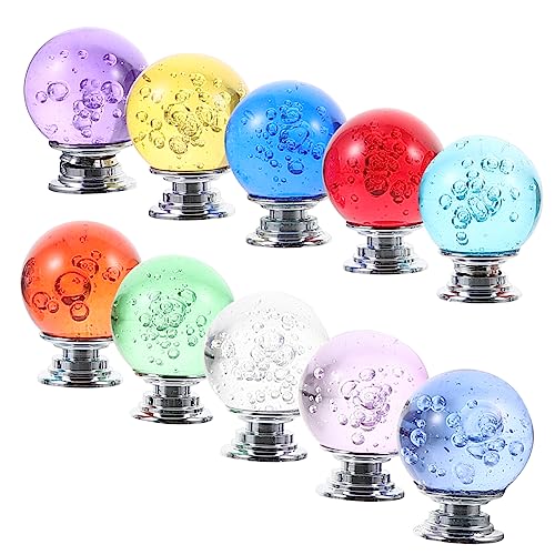 HOLIDYOYO 10 Stk Teiliges Kristallknöpfe für Schränke Farbige Dekorative Möbelgriffe mit Einzigartigem Design Installieren für Küchenschränke von HOLIDYOYO