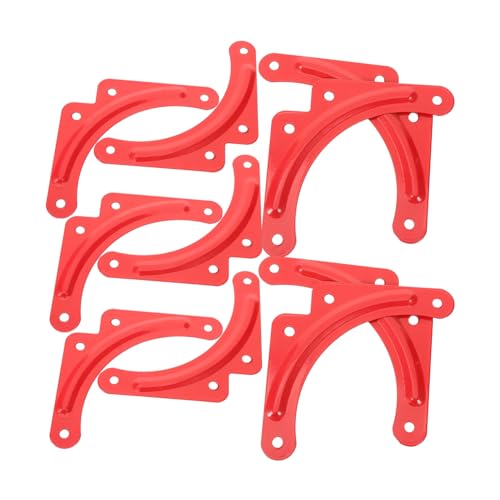 HOLIDYOYO 10 Stück Aluminiumlegierung Verstärkungsplatte für Klappleiter Eckwinkelhalterung für Diy Projekte und Professionelle Anwendungen Rot HOLIDYOYO 10 Stück Aluminiumlegierung Verstärkungsplatte für Klappleiter Eckwinkelhalterung für Diy Projekte und Professionelle Anwendungen Rot von HOLIDYOYO