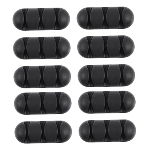 HOLIDYOYO 10 Stück Kabelhalter Fach Steckplätzen Selbstklebend Tpr Material Kabel Organizer Clips für Schreibtisch und Büro Multifunktional für USB Audio Kopfhörerkabel HOLIDYOYO 10 Stück Kabelhalter Fach Steckplätzen Selbstklebend Tpr Material Kabel Organizer Clips für Schreibtisch und Büro Multifunktional für USB Audio Kopfhörerkabel von HOLIDYOYO