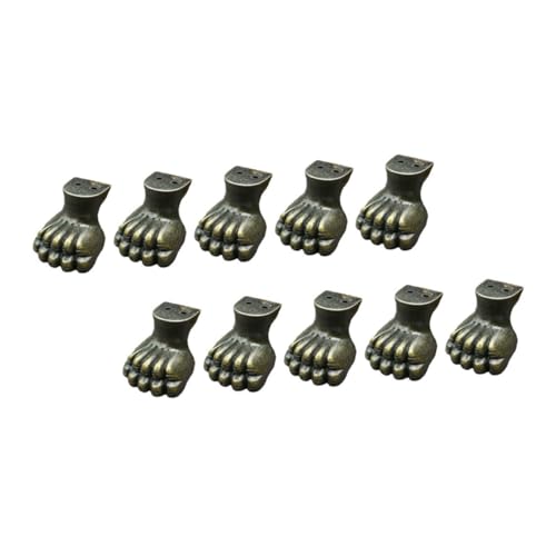 HOLIDYOYO 10 Stück Möbel Füße aus Zinklegierung Vintage Möbelbeine Große Antike Eckschutz füße für Holzboxen Schmuckkästen Schränke Dekorative Möbelbasen Robust und Langlebig von HOLIDYOYO