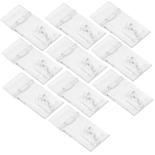 HOLIDYOYO 10 Stück Teiliges Acryl Schlossverschluss Klar Kleine Schmuckschatullen Verschluss Haspe Robustes Einfach zu Montierendes Zubehör für Schrank und Aufbewahrungsboxen von HOLIDYOYO