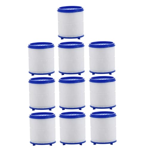 HOLIDYOYO 10 Stück Teiliges Duschkopf Ersatzfilter Haushalts Duschfilter mit Hohem Wasserdruck Kalkfilter für Klares Wasser Einfach zu Reinigen Wechseln Kompatibel für Duschbrausen von HOLIDYOYO