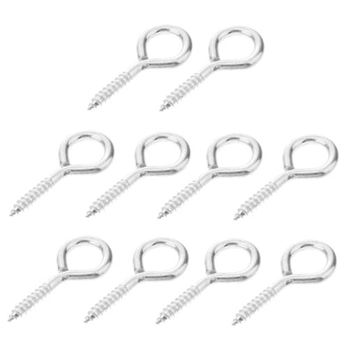 HOLIDYOYO 10 Stück Teiliges Edelstahl Augenschrauben Rostfrei Hohe Härte Selbstschneidend Stabile Metall Ösenschrauben für Holz Kabelbefestigung Innen Außenbereich Sicher und Langlebig HOLIDYOYO 10 Stück Teiliges Edelstahl Augenschrauben Rostfrei Hohe Härte Selbstschneidend Stabile Metall Ösenschrauben für Holz Kabelbefestigung Innen Außenbereich Sicher und Langlebig von HOLIDYOYO