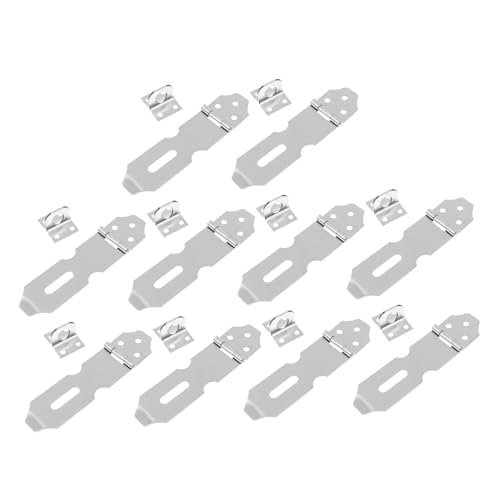 HOLIDYOYO 10 Stück Teiliges Edelstahl Türschloss Riegelsicherung Vorhängeschloss Haspe Robust Rostfrei für Schrank Türen Fenster Einfache Montage Langlebig Sicher HOLIDYOYO 10 Stück Teiliges Edelstahl Türschloss Riegelsicherung Vorhängeschloss Haspe Robust Rostfrei für Schrank Türen Fenster Einfache Montage Langlebig Sicher von HOLIDYOYO