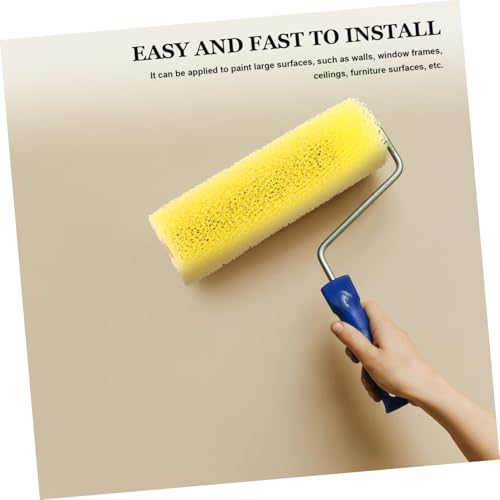 HOLIDYOYO 10 Stück Teiliges Kleine Farbroller Aufsatz Ersatz aus Langlebigem Schwamm für Wandfarben und Renovierung Einfach zu Montieren Kompakt für Präzises Streichen bei Heimdekoration von HOLIDYOYO