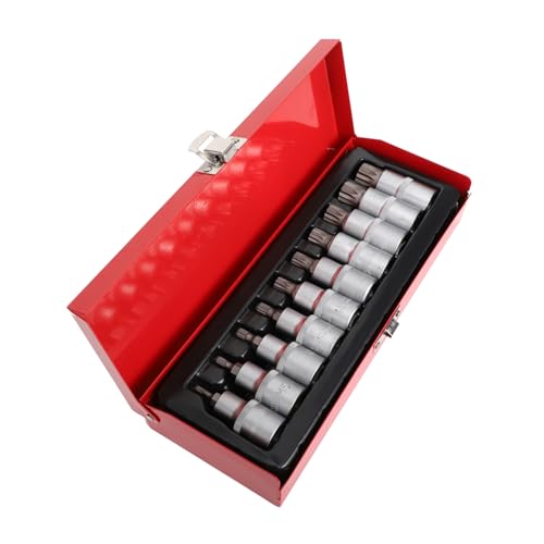 HOLIDYOYO 10 Stück Teiliges Pneumatik Steckschlüssel Set Triple Square Spline Stecknüsse aus Vanadium Stahl Langlebig Hitzegehärtet Robuster Aufbewahrungsbox Geeignet für Kfz und HOLIDYOYO 10 Stück Teiliges Pneumatik Steckschlüssel Set Triple Square Spline Stecknüsse aus Vanadium Stahl Langlebig Hitzegehärtet Robuster Aufbewahrungsbox Geeignet für Kfz und von HOLIDYOYO