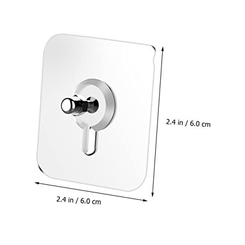 HOLIDYOYO 10 Stück Teiliges Transparente Möbelhänger Pads mit Schrauben Selbstklebende Bohrfreie Rückstandsfreie Küchenhaken für Vielseitiges Aufhängen und Platzsparende Wanddekoration HOLIDYOYO 10 Stück Teiliges Transparente Möbelhänger Pads mit Schrauben Selbstklebende Bohrfreie Rückstandsfreie Küchenhaken für Vielseitiges Aufhängen und Platzsparende Wanddekoration von HOLIDYOYO