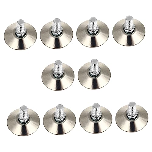 HOLIDYOYO 10 Stück Teiliges Verstellbare Möbel Nivellierfüße Gewindespindel Drehbare Robuste Möbelbeine für Tisch Stuhl Schrank Geräuscharm Bodenschonend Höhenverstellbar Langlebig von HOLIDYOYO
