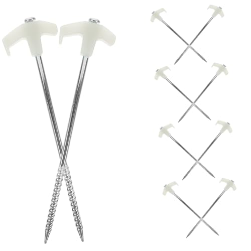 HOLIDYOYO 10 Stück Teiliges Zeltheringe aus Edelstahl Schraubheringe mit Hoher Druckfestigkeit Robust für Camping und Outdoor Geeignet für Zelte Markisen und Pavillons Verschiedenen Böden HOLIDYOYO 10 Stück Teiliges Zeltheringe aus Edelstahl Schraubheringe mit Hoher Druckfestigkeit Robust für Camping und Outdoor Geeignet für Zelte Markisen und Pavillons Verschiedenen Böden von HOLIDYOYO