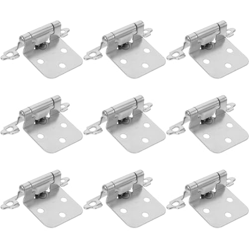 HOLIDYOYO 10 Stück Türscharniere Metall für Schranktüren mit Feder Robuste Küchenschrank Scharniere für Möbel Stabile Bewegung und Einfache Installation von HOLIDYOYO