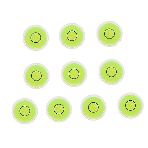 HOLIDYOYO 10 Stück Wasserwaage Runde Blasenlibelle für Präzise Kalibrierung Grün für Bilderrahmen und Kreuzstichrahmen HOLIDYOYO 10 Stück Wasserwaage Runde Blasenlibelle für Präzise Kalibrierung Grün für Bilderrahmen und Kreuzstichrahmen von HOLIDYOYO