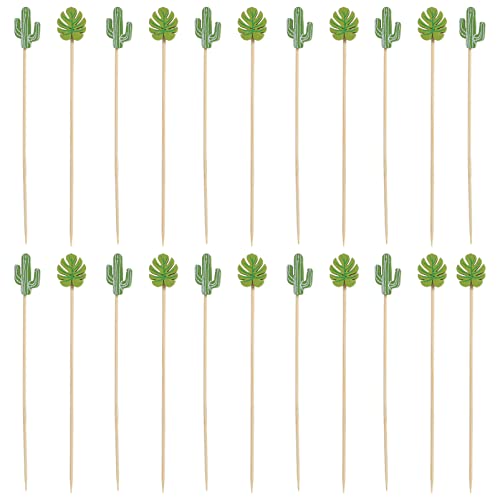 HOLIDYOYO 100 Stück Hawaiian Cake Toppers Dekorative Picks für Kuchen Früchte Cocktails für Hochzeiten Partys Buffets von HOLIDYOYO