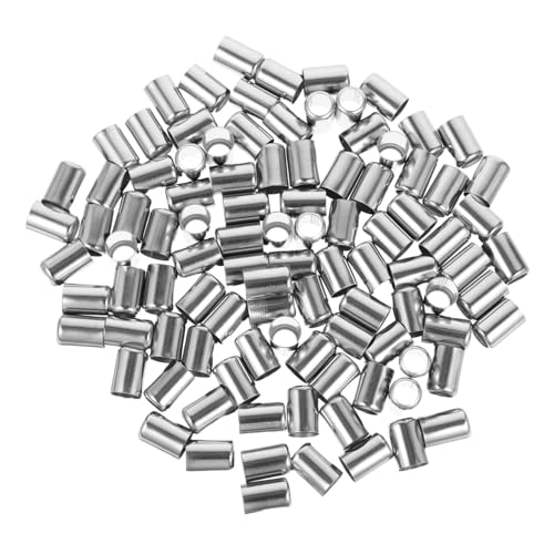 HOLIDYOYO 100 Stück Teiliges Edelstahl Hydraulik Schlauchverbinder Kompressionshülsen Hochdruck Schlauchpresshülsen für Robuste Sichere Verbindung und Vielseitige Anwendung von HOLIDYOYO
