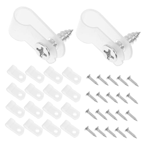 HOLIDYOYO 100 Stück Teiliges Weiße Kabelclips mit Edelstahlschrauben Robuste Kabelhalter zur Drahtklemme und Kabelmanagement für Außenbeleuchtung Einfache Montage für Lichterketten und HOLIDYOYO 100 Stück Teiliges Weiße Kabelclips mit Edelstahlschrauben Robuste Kabelhalter zur Drahtklemme und Kabelmanagement für Außenbeleuchtung Einfache Montage für Lichterketten und von HOLIDYOYO