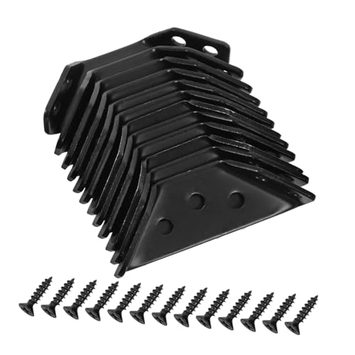 HOLIDYOYO 12 Sätze Teiliges Edelstahl Eckverbinder Vielseitige Kleine Möbelwinkel für Küchen und Hängeschränke Robuste Eckhalter zur Stabilen Befestigung von Schränken Tischen Ablagen und von HOLIDYOYO