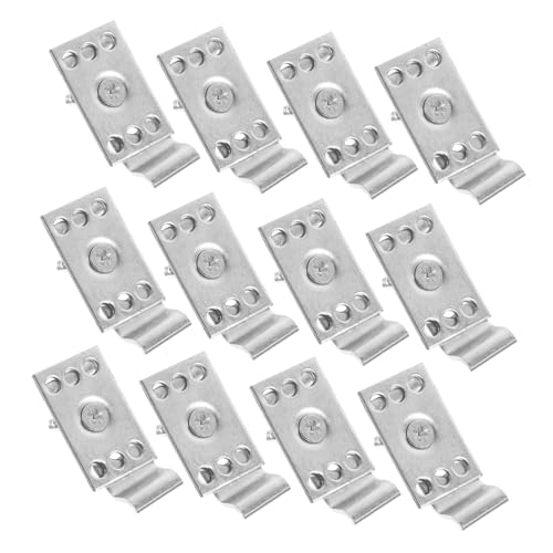 HOLIDYOYO 12 Sätze Teiliges Edelstahl Unterbauspüle Befestigungsclips Set Stabile Montagehalterungen für Küchenspüle Einfache Installation Langlebige Reparaturclips Geeignet für Badezimmer von HOLIDYOYO